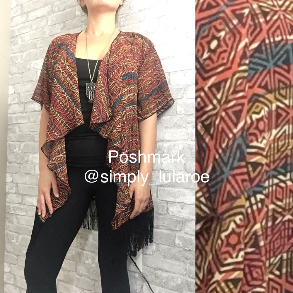 LuLaRoe S Monroe waterfall kimono